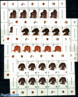 Slovenia 2007 WWF, Squirrel 4 M/ss (=10 Sets), Mint NH, Nature - Animals (others & Mixed) - Mushrooms - World Wildlife.. - Champignons