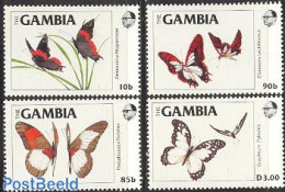 Gambia 1984 Butterflies 4v, Mint NH, Nature - Butterflies - Gambie (...-1964)