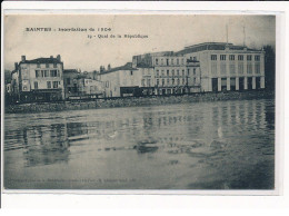 SAINTES : Inondation De 1904, Quai De La République - Très Bon état - Saintes