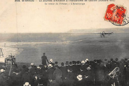 SAINT BRIEUC : La Journée D'aviation à L'aérodrome De Cesson En 1910 - Retour De L'Oiseau - état - Saint-Brieuc