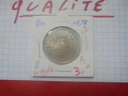 +++QUALITE+++B.R.D 5 MARK 1959 "G" ARGENT (A.4) - 5 Mark