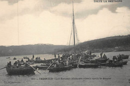 TREGUIER : Les Bateaux Pêcheurs Réunis Après La Drague (Toute La Bretagne) - Très Bon état - Tréguier