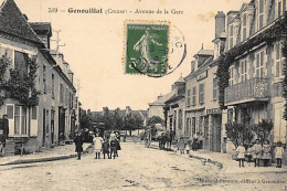 GENOUILLAT : Avenue De La Gare - état - Autres & Non Classés