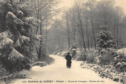 Environs De GUERET - L'Hiver - Route De Limoges - Entrée Des Bois (sous La Neige) - Très Bon état - Otros & Sin Clasificación