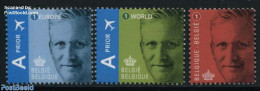 Belgium 2013 King Filip 3v, Mint NH, History - Kings & Queens (Royalty) - Unused Stamps