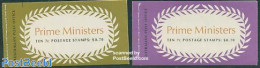 Australia 1972 Prime Ministers 2 Booklets, Mint NH, History - Politicians - Stamp Booklets - Neufs