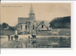 FORET-la-FOLIE : L'Eglise Et La Mare - Très Bon état - Other & Unclassified