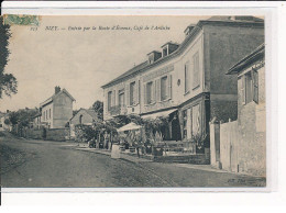 BIZY : Entrée Par La Route D'Evreux, Café De L'Ardèche - Très Bon état - Autres & Non Classés