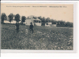 CHATEAUNEUF-sur-CHER : Vue D'un Champ Porte-graines Carottes, Maison H.DEVEAUX - Très Bon état - Chateauneuf Sur Cher