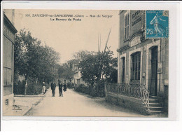 SAVIGNY-en-SANCERRE : Rue Du Verger, Le Bureau De Poste - Très Bon état - Other & Unclassified