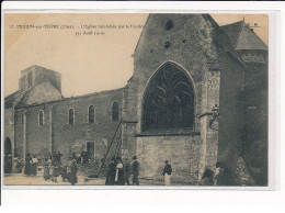 MEHUN-sur-YEVRE : L'Eglise Incendiée Par La Foudre (1910) - Très Bon état - Mehun-sur-Yèvre