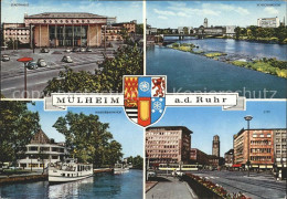 72180013 Muelheim Ruhr Schlossbruecke Stadthalle Wasserbahnhof  Muelheim - Mülheim A. D. Ruhr