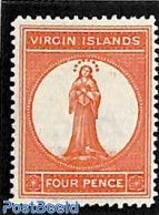 Virgin Islands 1887 4p, Stamp Out Of Set, Unused (hinged) - Iles Vièrges Britanniques