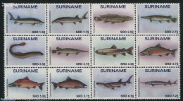 Suriname, Republic 2016 Fish 12v Sheetlet, Mint NH, Nature - Fish - Fishes