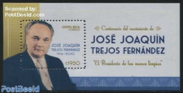 Costa Rica 2016 Jose Joaquin Trejos Fernandez S/s, Mint NH, History - Politicians - Costa Rica