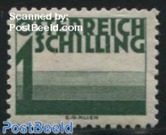 Austria 1925 1S, Stamp Out Of Set, Unused (hinged) - Nuevos