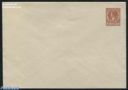 Netherlands 1930 Envelope 6c, Inside Blue Network (162x114mm), Unused Postal Stationary - Covers & Documents