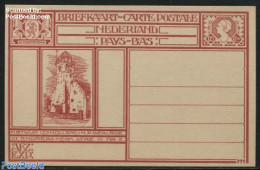 Netherlands 1924 Postcard 12.5, Katwijk, Unused Postal Stationary, Religion - Churches, Temples, Mosques, Synagogues - Cartas & Documentos