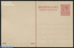 Netherlands 1929 Postcard 7.5c Red, Unused Postal Stationary - Lettres & Documents