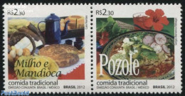 Brazil 2012 Food 2v [:], Mint NH, Health - Food & Drink - Nuevos