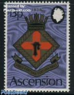 Ascension 1973 13p, Stamp Out Of Set, Mint NH, History - Coat Of Arms - Ascensione