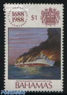 Bahamas 1988 1$, Stamp Out Of Set, Mint NH, History - Transport - Fire Fighters & Prevention - Ships And Boats - Disas.. - Brandweer