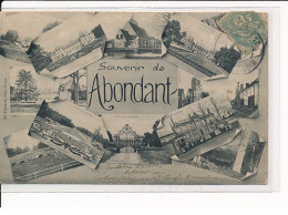 ABONDANT : Carte Souvenir, Divers Lieux De La Ville - Très Bon état - Otros & Sin Clasificación