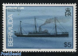 Bermuda 1992 5$, Stamp Out Of Set, Mint NH, Transport - Ships And Boats - Bateaux