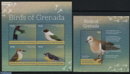 Grenada Grenadines 2015 Birds Of Grenada 2 S/s, Mint NH, Nature - Birds - Grenada (1974-...)