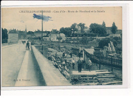 CHATILLON-sur-SEINE : Route De Montbard Et La Scierie - Très Bon état - Chatillon Sur Seine