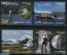 Azores 2016 Tourism 4v, Mint NH, Nature - Sport - Transport - Various - Birds - Sea Mammals - Water, Dams & Falls - Fu.. - Bateaux