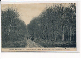 Forêt D'Andaines, Chasse Au Sanglier Dans La Mare-aux-Oies, Les Chasseurs En Observation - état - Otros & Sin Clasificación