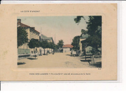 RION-des-LANDES : Porche (XIIIème Siècle) Et Avenue De La Gare - Très Bon état - Sonstige & Ohne Zuordnung