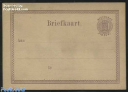 Netherlands 1881 Postcard. 2.5c Redviolet, Narrowpointed Lines, New Print,, Unused Postal Stationary - Briefe U. Dokumente