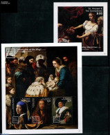 Saint Vincent 2015 World Famous Paintings 2 S/s, Mint NH, History - Netherlands & Dutch - Art - Dürer, Albrecht - Pai.. - Geography