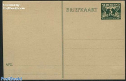 Netherlands 1945 Postcard 5c Nooduitgifte, Cream Paper, Unused Postal Stationary - Covers & Documents