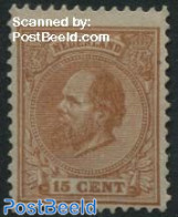 Netherlands 1872 15c, Perf. 12.5:12, Without Gum, Unused (hinged) - Unused Stamps