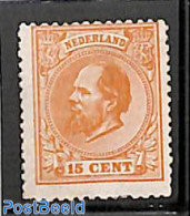 Netherlands 1872 15c, Perf. 13.25:14, Regummed, Unused (hinged) - Unused Stamps