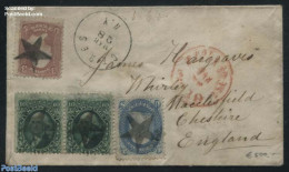 United States Of America 1864 Letter To Macclesfield England, Postal History - Cartas & Documentos