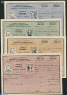 Argentina 1954 Abono A Casilla Set Of 4, Unused, Unused Postal Stationary - Briefe U. Dokumente