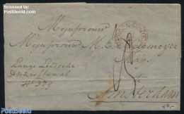 Netherlands 1855 Letter From Bergen Op Zoom To Amsterdam, Postal History - Covers & Documents