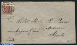 Netherlands 1858 Letter From Meppel (Meppel-C) To Almelo, Postal History - Briefe U. Dokumente