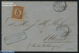 Netherlands 1870 Postage Due Letter To Utrecht, Postal History - Storia Postale