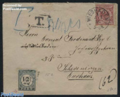 Netherlands 1891 Letter From Germany To Scheveningen, Postage Due Rate 12.5c, Postal History - Covers & Documents
