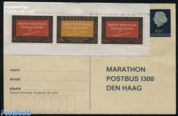 Netherlands 1966 Postcard MARATHON 10c+ICEM Stamps, Unused Postal Stationary - Cartas & Documentos