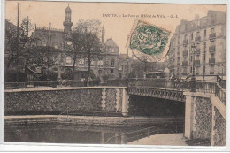 PANTIN - Le Pont De L'Hôtel De Ville - Très Bon état - Pantin