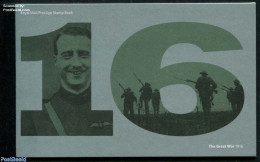 Great Britain 2016 The Great War 1916 Prestige Booklet, Mint NH, History - Nature - Transport - Decorations - Flags - .. - Unused Stamps