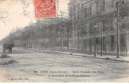 LYON - Croix Rousse - Ecole Normale Des Filles Et Boulevard De La Croix Rousse - Très Bon état - Otros & Sin Clasificación