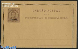 Azores 1887 Card Letter 25R, Unused Postal Stationary - Açores