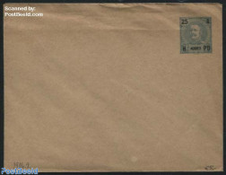 Azores 1882 Envelope 25R Green, Unused Postal Stationary - Azoren